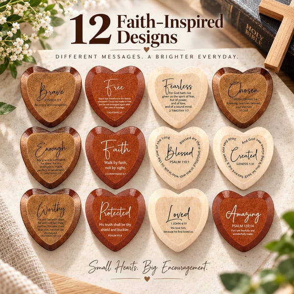 ✝️ 🎁 Christian Pocket Heart Gift Set(Set of 12)