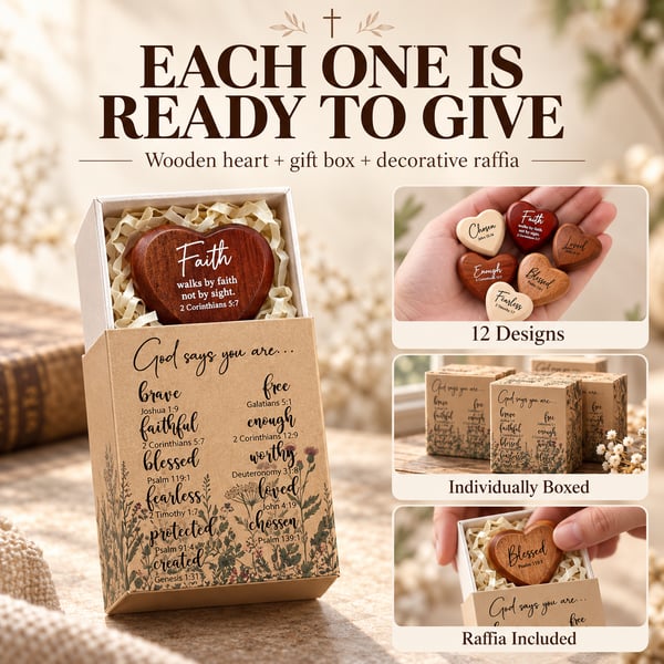 ✝️ 🎁 Christian Pocket Heart Gift Set(Set of 12)