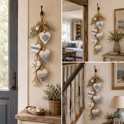 🍂🤎 Fall Home Refresh – Rustic Hanging Heart Wall Decor