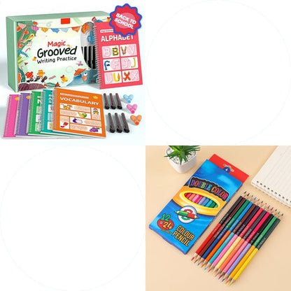 ✏️ Grooved Writing Practice Set – Easier Handwriting for Kids