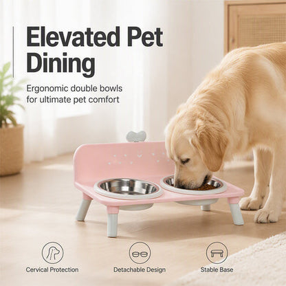 🥣 Elevated Pet Bowls – Detachable & double‑bowl design ✨