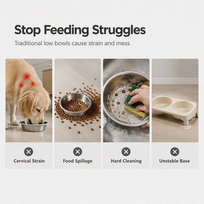 🥣 Elevated Pet Bowls – Detachable & double‑bowl design ✨