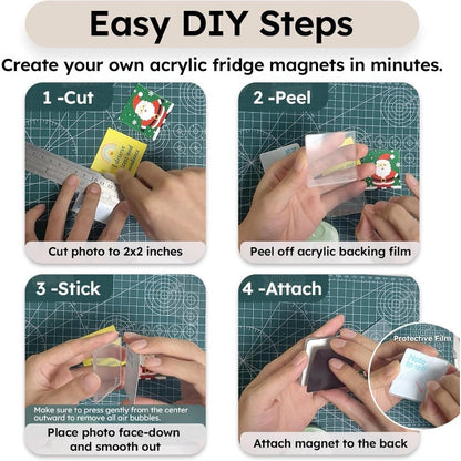DIY Custom Fridge Magnet Kit – Turn Photos & Art into Magnets