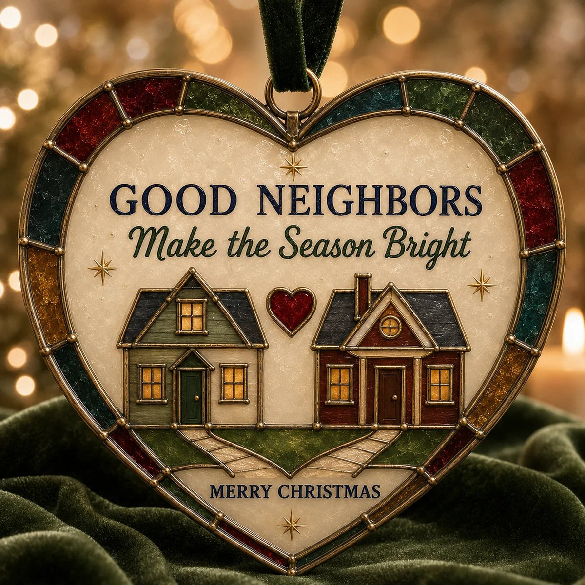 🎄 Handcrafted Stained Glass Christmas Ornaments