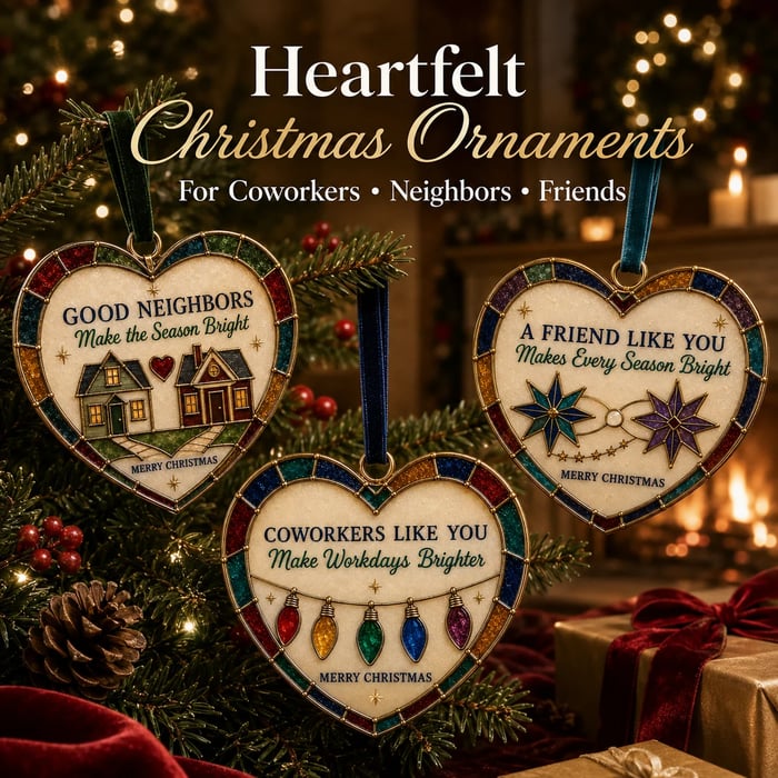 🎄 Handcrafted Stained Glass Christmas Ornaments