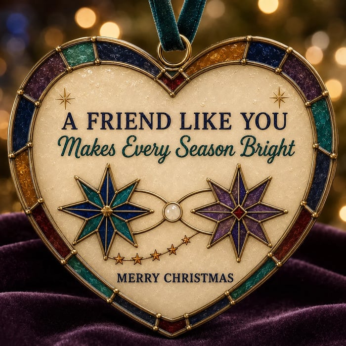🎄 Handcrafted Stained Glass Christmas Ornaments