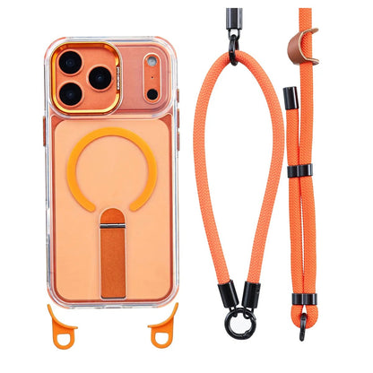 📱 MagSafe Crossbody Phone Case – Hands-Free & Detachable Strap