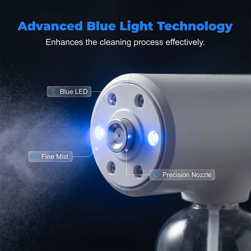 Cordless Nano Spray Gun – Adjustable mist, no cord hassle. Perfect for disinfection & dusting. A cleaning essential! 🔫🌿