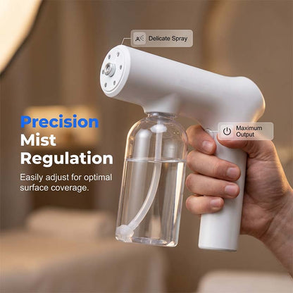 Cordless Nano Spray Gun – Adjustable mist, no cord hassle. Perfect for disinfection & dusting. A cleaning essential! 🔫🌿