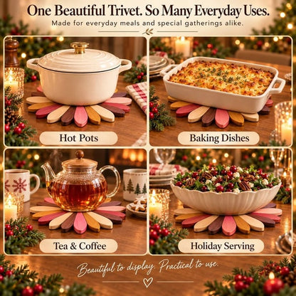 🌸Fairy Bloom Trivet – Folding Fairy Décor & Heat-Resistant Table Protector