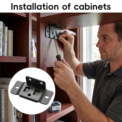 🛠️ 2-in-1 Heavy-Duty Furniture Corner Brackets for Cabinets & Tables