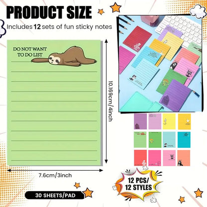 Sarcastic Office Sticky Notes with Flirty Phrases and Passive-Aggressive Jokes