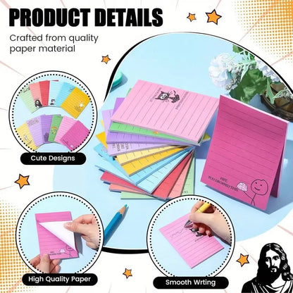 Sarcastic Office Sticky Notes with Flirty Phrases and Passive-Aggressive Jokes