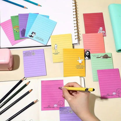 Sarcastic Office Sticky Notes with Flirty Phrases and Passive-Aggressive Jokes