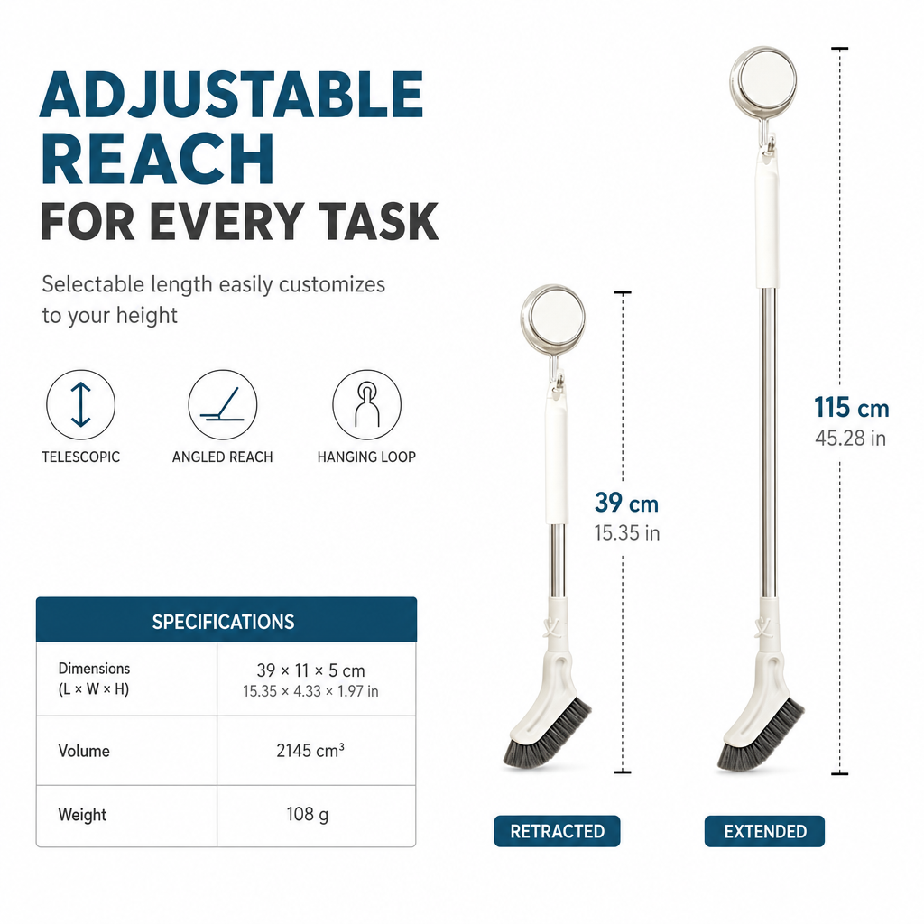 Last Day 49% OFF 🔥 Extendable Crevice Cleaning Brush – Reach Hidden Dirt with Ease!