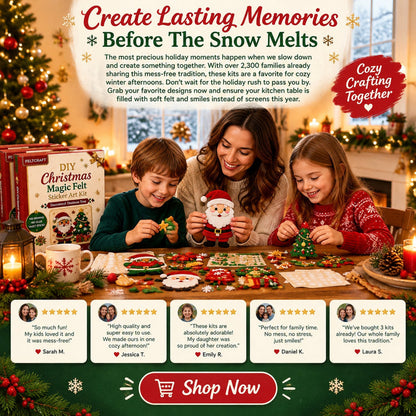 🎄DIY Christmas Magic Felt Sticker Art Kit 🎁 Buy 3 Get 1 FREE — Add Any 4 Pcs To Cart🎉