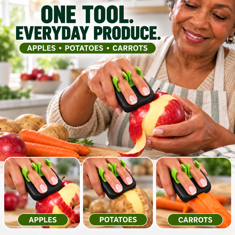 Finger Vegetable Peeler – Easy Peeling, Better Control!