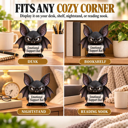 49% OFF 🦇 Emotional Support Bat — Your Grumpy Little Desk Companion! 🖤