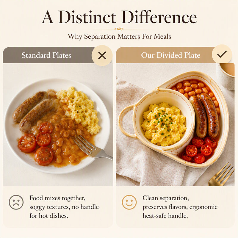 Serve Two Favorites in Style – Vintage Ceramic Divided Dish