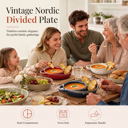Serve Two Favorites in Style – Vintage Ceramic Divided Dish