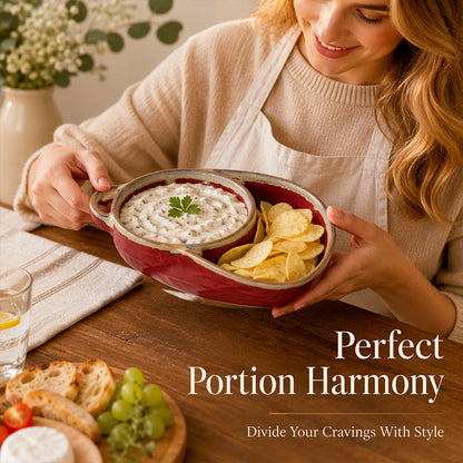 Serve Two Favorites in Style – Vintage Ceramic Divided Dish