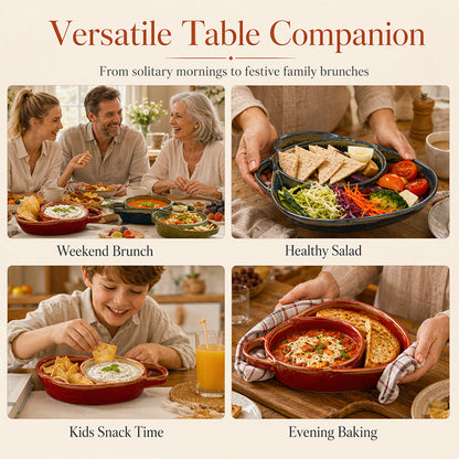 Serve Two Favorites in Style – Vintage Ceramic Divided Dish