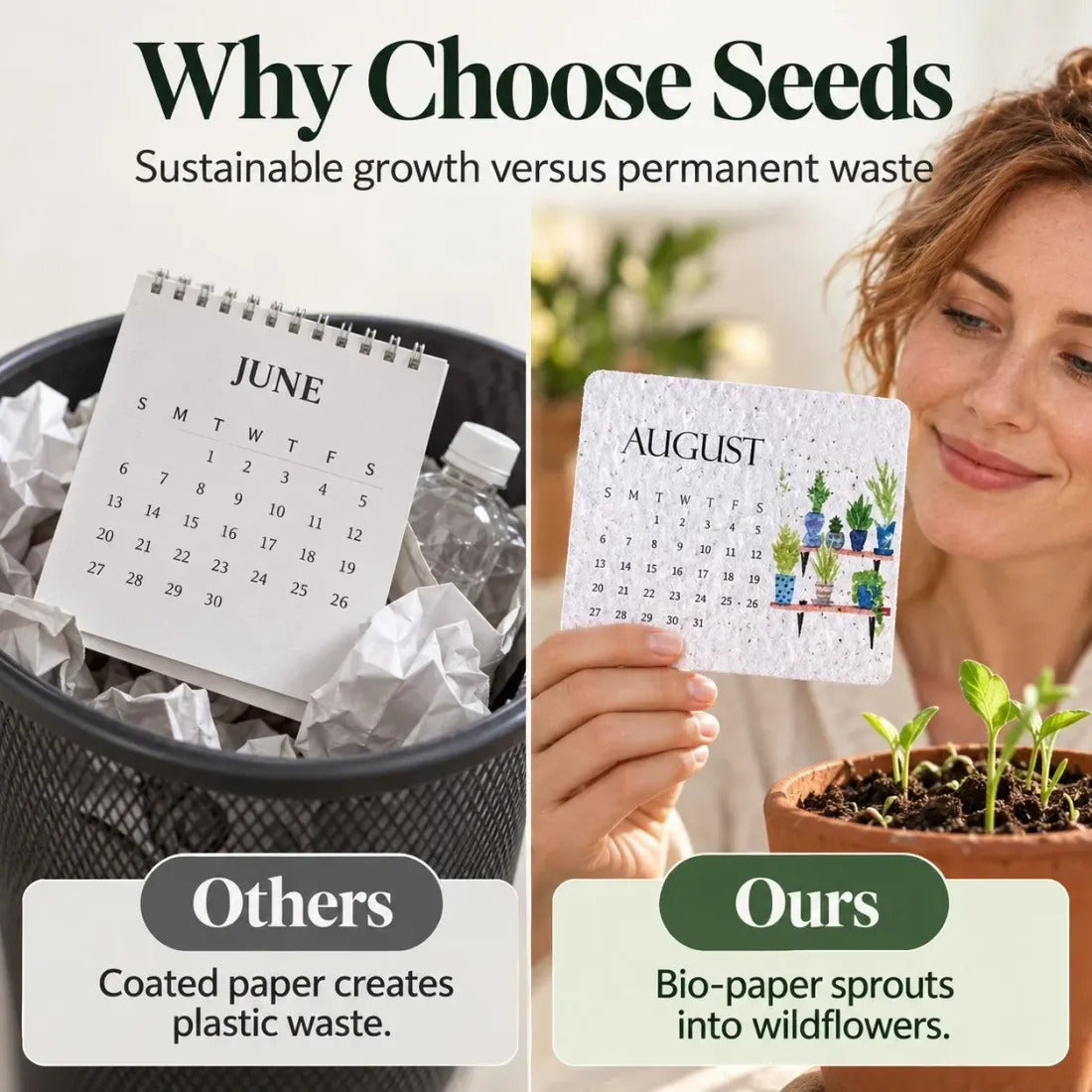 ✨🏆Early Holiday Sale 49% OFF🌱Eco-Friendly Plantable “Timeless” Seed Calendar 2027