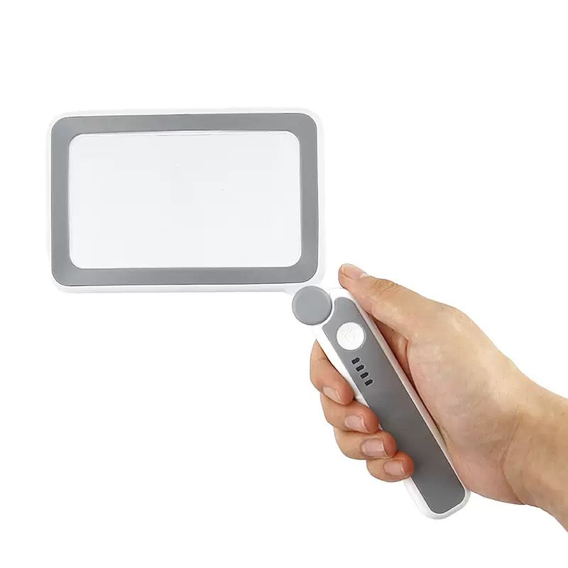 Folding Handheld Magnifying Glass with Light for Reading