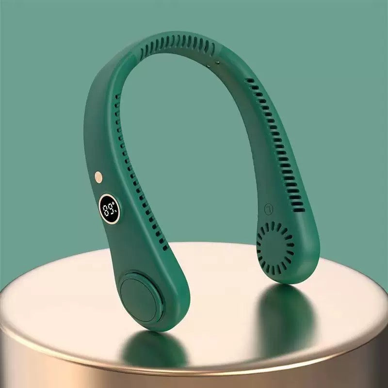 ❄️ Cool Breeze Bladeless Neck Fan | Hands-Free Cooling for Hot Summer Days