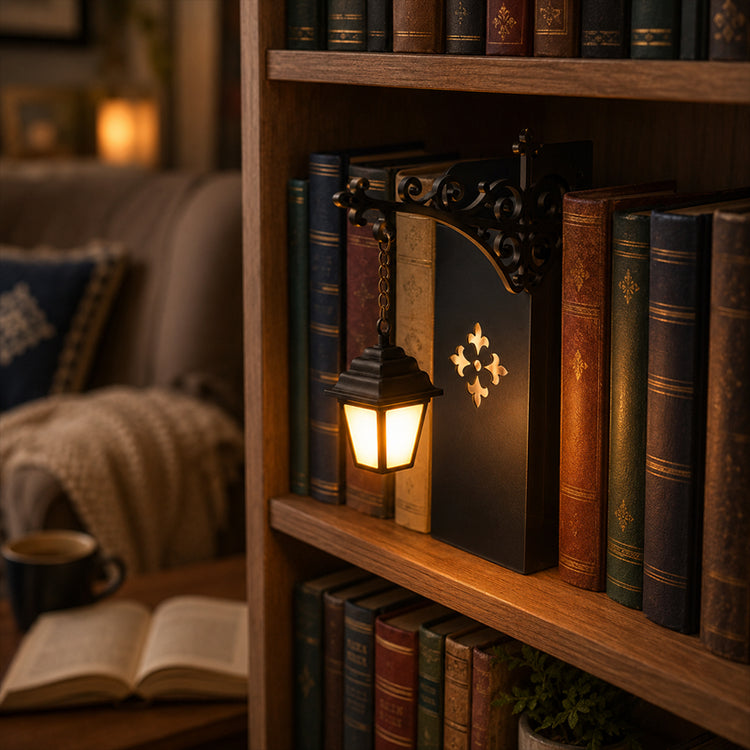✨ Vintage Street Lantern Book Nook Light – Bring Warmth & Charm To Your Bookshelf