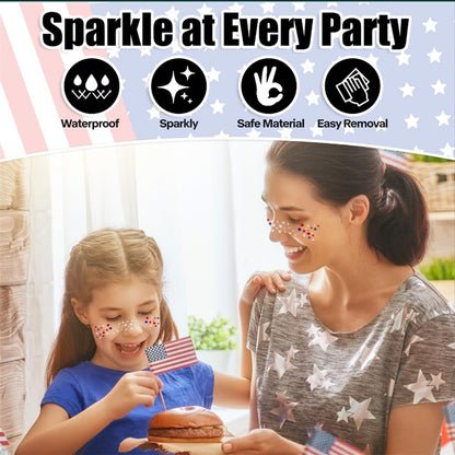 America 250 Ready 🇺🇸 | Glitter Freckles for Parties, Parades & Fireworks