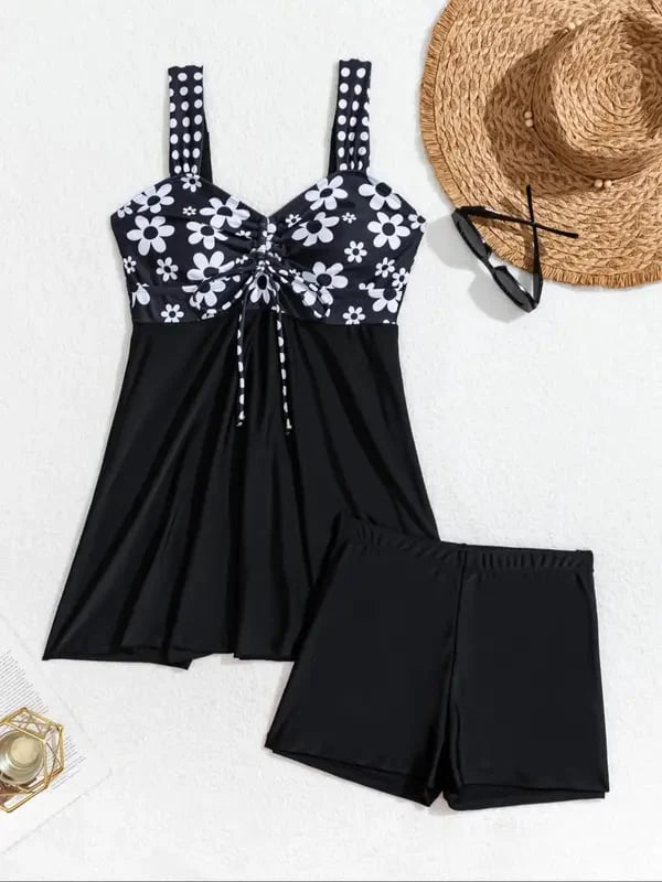 2025 Women's V Neck Swimdress👙