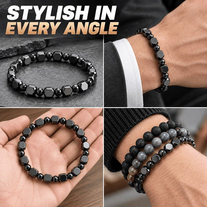 Faceted Stone Protection Bangle