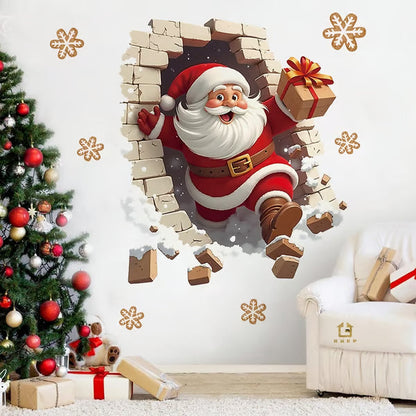 🔥Festival Sale - 50% OFF!!📢🎄 Christmas Creative Wall Stickers From Careluxpro – Add Instant Festive Cheer to Any Room, Easy to Peel & Stick ✨