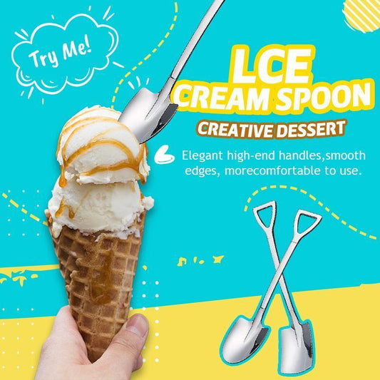 ✨ Not Your Ordinary Spoon – Unique Shovel Design Dessert Spoon Set (4PCS)
