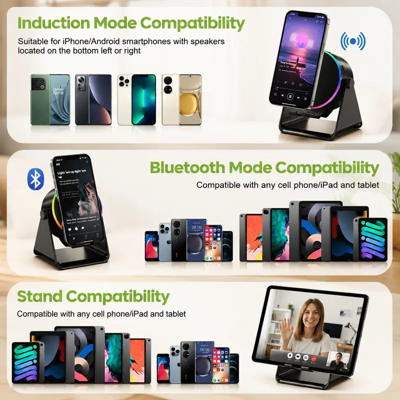 Wireless Induction Bluetooth Speaker