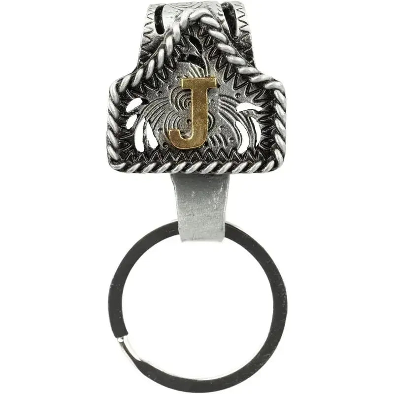 Cow Tag Belt Key Holder 🔑 | Western Style Clip + Custom Initial 🤠