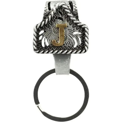 Cow Tag Belt Key Holder 🔑 | Western Style Clip + Custom Initial 🤠