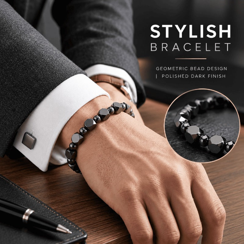 Faceted Stone Protection Bangle