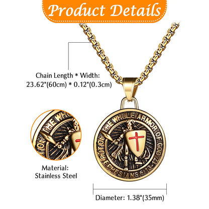 🛡️Men's Saint Michael Archangel Religious Symbol Necklace