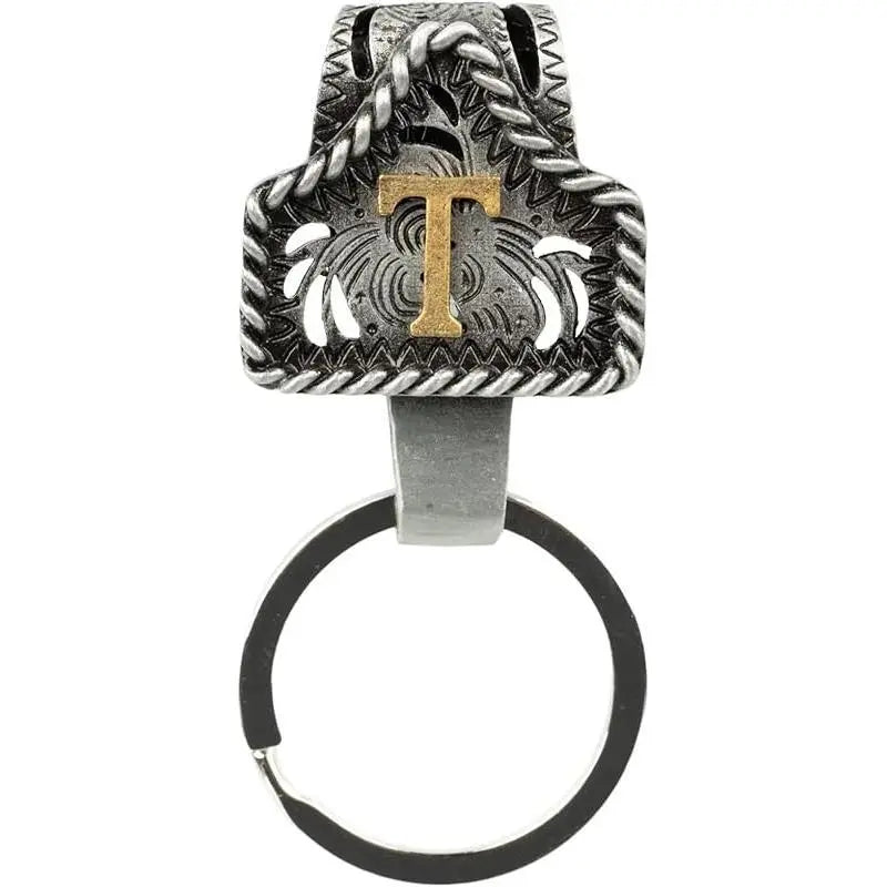 Cow Tag Belt Key Holder 🔑 | Western Style Clip + Custom Initial 🤠