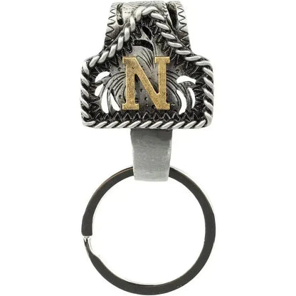 Cow Tag Belt Key Holder 🔑 | Western Style Clip + Custom Initial 🤠
