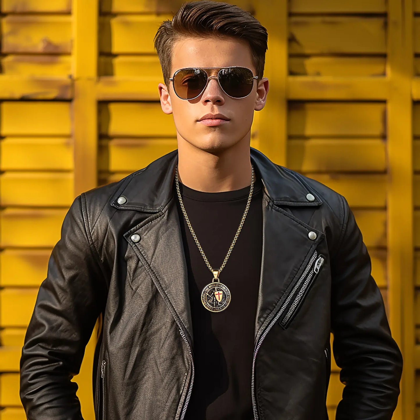 🛡️Men's Saint Michael Archangel Religious Symbol Necklace