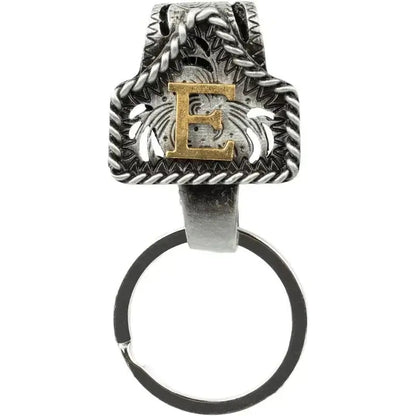 Cow Tag Belt Key Holder 🔑 | Western Style Clip + Custom Initial 🤠