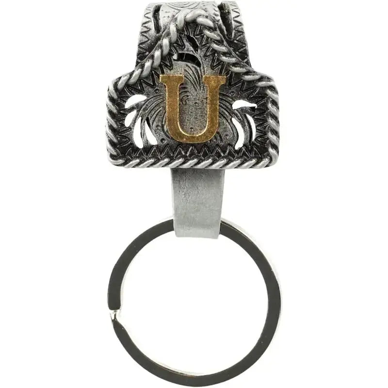 Cow Tag Belt Key Holder 🔑 | Western Style Clip + Custom Initial 🤠