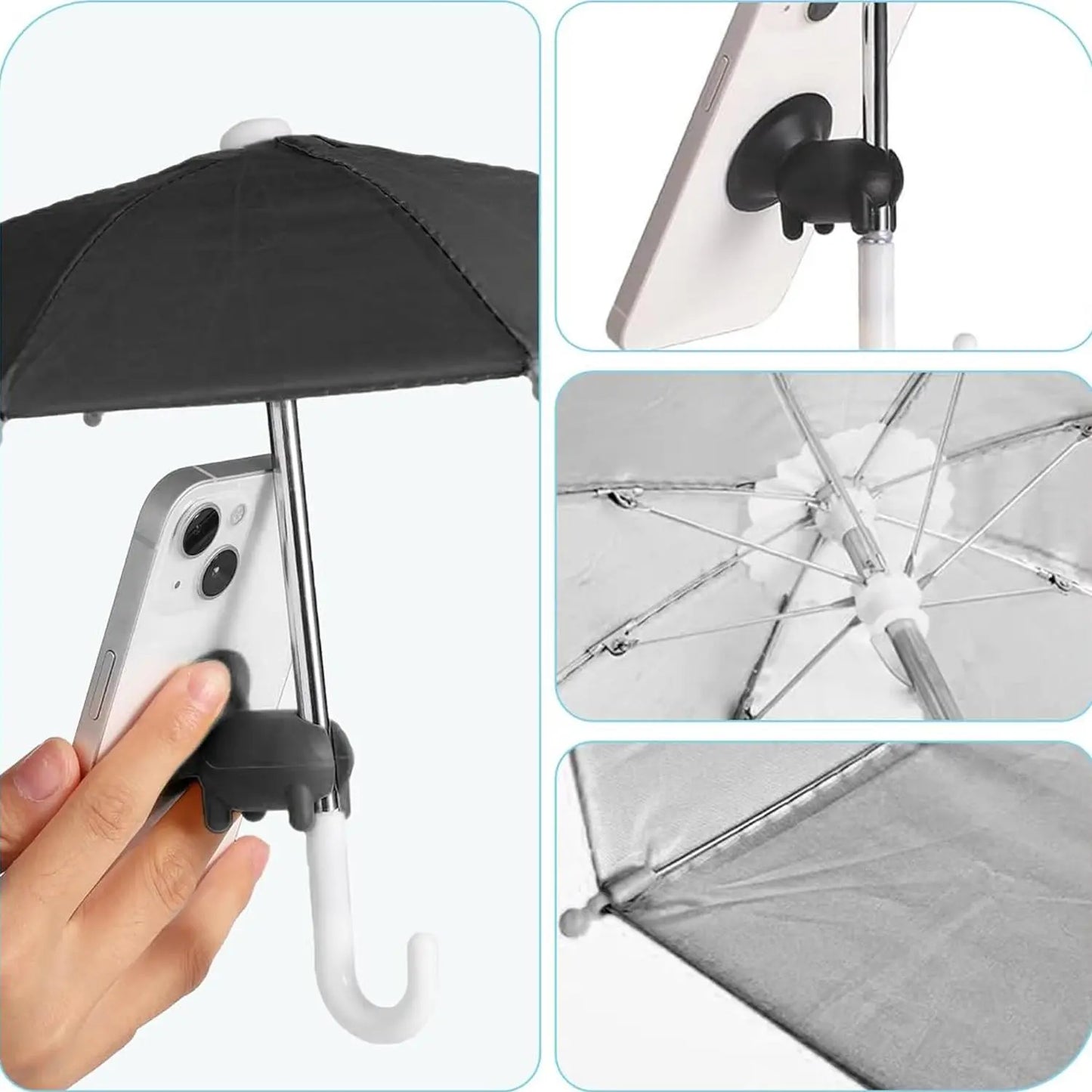 ☀️ Bring Vacation Vibes Anywhere — The Playful Outdoor Phone Umbrella Holder
