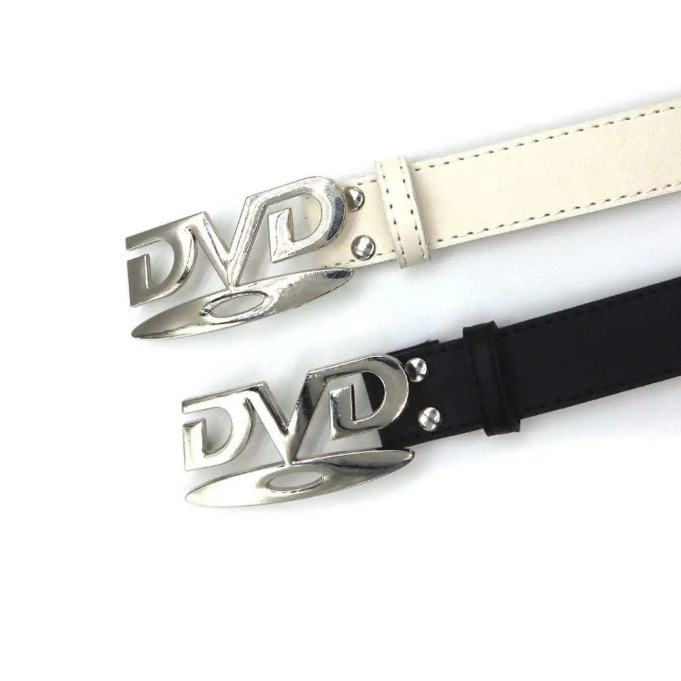Retro DVD Buckle Belt 💿 — Y2K Streetwear Essential for Instant Style Upgrade