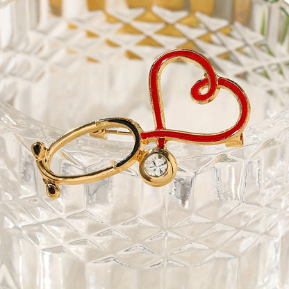🩺 4-Piece Medical Stethoscope Brooch Pin Set – A Meaningful Gift for Healthcare Heroes ❤️