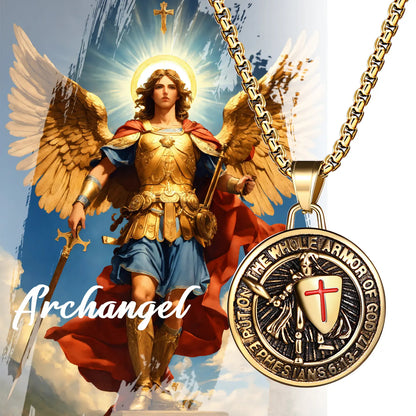🛡️Men's Saint Michael Archangel Religious Symbol Necklace