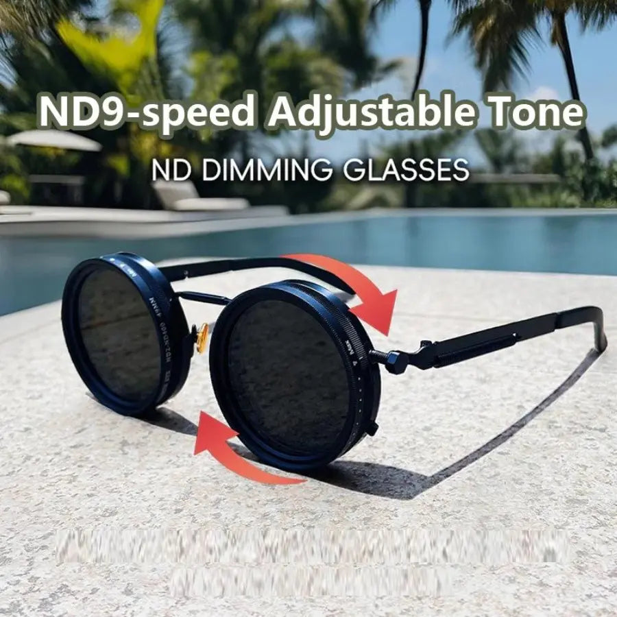 Adjustable Tint Sunglasses 😎 — Clear Vision for Driving & Outdoor Light